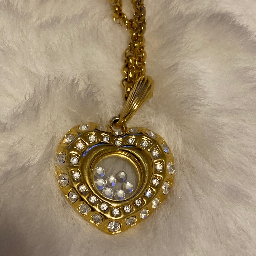 Vintage Nolan miller heart pendant necklace
